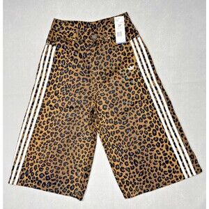 ADIDAS Denim Bermuda Women's Shorts/Pants Leopard KA2676 Size 28 NWT!